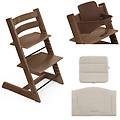 kit tripp trapp con cuscino eco e baby set 2 warm brown beige eco warm brown beige eco