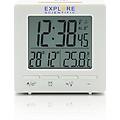 rdc1005wht orologio sveglia digitale con temperatura interna doppio allarme display lcd colore