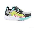 sneakers da bambino grigio e nero con strap taglia 24