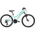 bici mtb bambino 9-12 anni cloot trail 4. 0 acquamarina 24 pollici