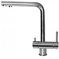 miscelatore lavello doppio comando acqua filtrata tourmaline inox spazzolato miktouin