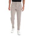 pantalone modello jogger beige