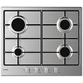 piano cottura 4 fuochi l 63. 4 cm chw6brx inox inox
