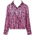 bluebella bb x ashley williams camicia in raso luxe con stampa tatuaggio