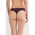brasiliana in cotone senza cuciture donna bordeaux taglia 3