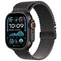 watch ultra 2 gps + cellular 49mm cassa titanio nero con nero titanium milanese loop l