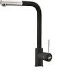 miscelatore monocomando con doccetta sirius-cromo/nero