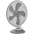 ventilatore da tavolo 40cm 5 pale 45w colore grigio e bianco per climatizzazione efficace e