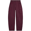pantaloni cargo carrot fit in canvas