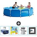 - piscina fuori terra in giro 305x305x76 cm blu include accessori coordinati cb10