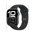 watch series 10 gps 46mm in alluminio color jet black con cinturino sport nero m/l