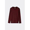 maglia a manica lunga in modal cashmere uomo bordeaux taglia xl