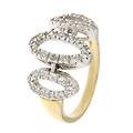 anello donna oro giallo bianco gl100876