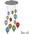 ideallux lampada a sospensione 12 luci