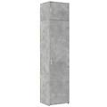 - mobile sottile grigio cemento 50x42 5x225 cm in truciolato