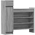 - scarpiera grigio sonoma 100 5x28x100 cm in legno multistrato