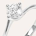 anello solitario valentino firmamenti oro bianco diamante collezione firmamenti misura 54 oro