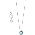 collana oro 750 (18kt) con pendente donna fantasia di topazio glb 1546