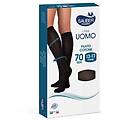 srl linea uomo cotone calza 70 denari colore blu taglia l/xl calza uomo a compressione graduata