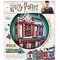 w3d-0509 harry potter diagon alley quality quidditch supplies + slug and jiggers (puzzle 3d 305 pz)