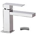 miscelatore monocomando q-design qd10 per lavabo con scarico quadrato