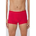 boxer in cotone organico cuciture a contrasto con logo uomo rosso tama&ntilde;o xxl