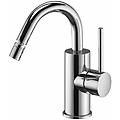miscelatore bidet con canna orientabile serie light lig138cr cromato ottone