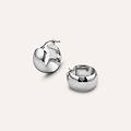 orecchini a cerchio silver collection argento rodiato collezione silver collection bianco