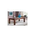 tavolino da salotto in legno di sheesham / palissandro 120x70x45 miele laccato metro life #164