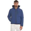 giubbino con cappuccio ezra blu