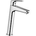 miscelatore lavabo alto lucente rubinetteria per piletta clik clak ottone cromato