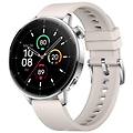 watch 3 gps nfc 43mm amoled argento cinturino bianco m resistenza acqua 5atm+ip68