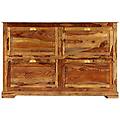- scarpiera 140x35x90 cm in legno massello di acacia