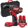 m12 bpd-202c trapano avvitatore a batteria 12v con percussione 2 batterie 2ah