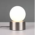 lampada da tavolo countess vetro opale nichel