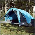 - tenda da campeggio a cabina per 4 persone blu impermeabile