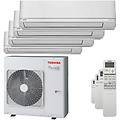 condizionatore shorai r32 quadri split 5000+5000+5000+5000 btu inverter a++ unità esterna 8 0
