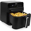 friggitrice ad aria calda digitale 6 l 1 5 kg patatine fritte alloggiamento nero opaco fr-9025