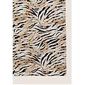 blusa animalier in viscosa con scollo a v white zebra animalier donna extra large