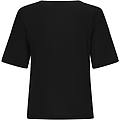 t-shirt in jersey leggero con patch fenicottero in tono nero donna extra small