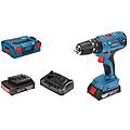 trapano avvitatore gsb 18v-21 + 2 batterie 18v + caricabatterie