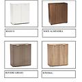 mobile scarpiera 2 ante battenti 2 ripiani 85x75x38 (almendra grigio/rosso cons 5 giorni)
