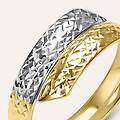 anello fascia golden lover oro bicolore collezione golden lover misura 58 bicolore