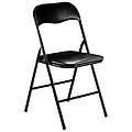 milanihome. it set di 6 sedie pieghevoli slim nere opache struttura nera per i nero 44 x 79 x 45 cm