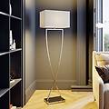 piantana evaine cromo/bianco metallo 157 cm e27