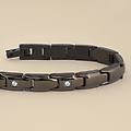 bracciale man code acciaio nero cubic zirconia collezione man code