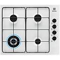 egs 6414 w piano cottura a gas 4 fuochi bruciatore tripla corona comandi laterali 60 cm bianco
