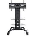 - ica-tr8 supporto a pavimento con 2 mensole trolley tv lcd / led / plasma 32-70''