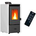 - stufa a pellet ad aria anita da 6 kw bianco