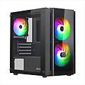 case mini-tower atx blitz r28 nero con mesh e vetro